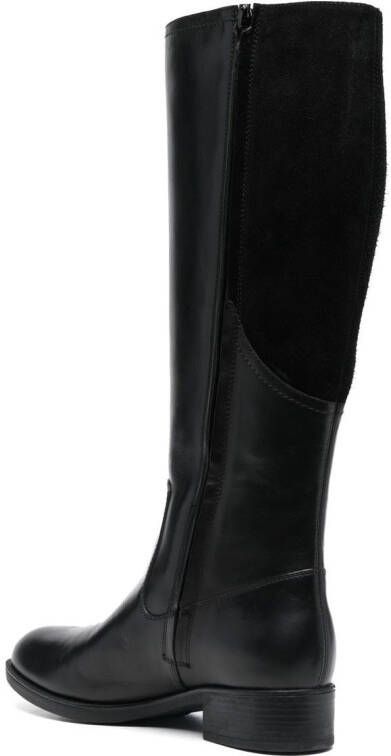 Geox Felicity leather-suede boots Black