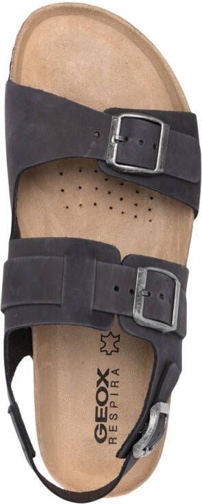 Geox Ghita leather sandals Black