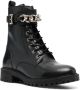 Geox Hoara leather ankle boots Black - Thumbnail 2