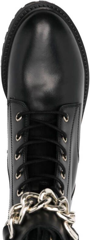 Geox Hoara leather ankle boots Black