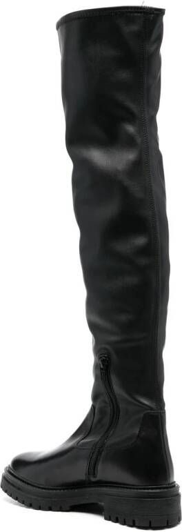 Geox Iridea 50mm over-the-knee boots Black