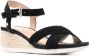 Geox Ischia jute wedge sandals Black - Thumbnail 2