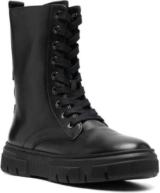 Geox Isotte lace-up fastening boots Black