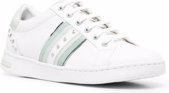 Geox Jaysen panelled stud-detail sneakers White