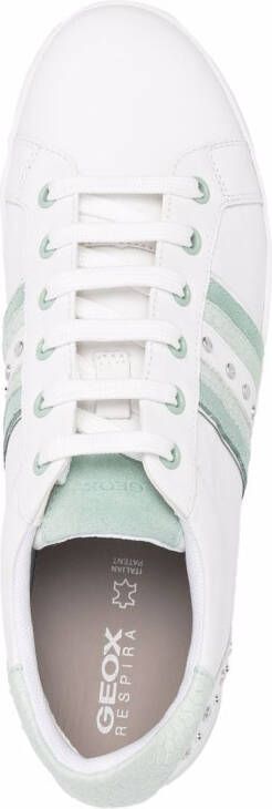 Geox Jaysen panelled stud-detail sneakers White
