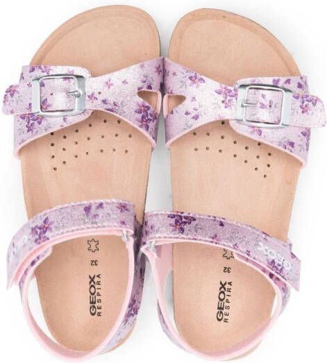Geox Kids Adriel buckle-strap sandals Pink
