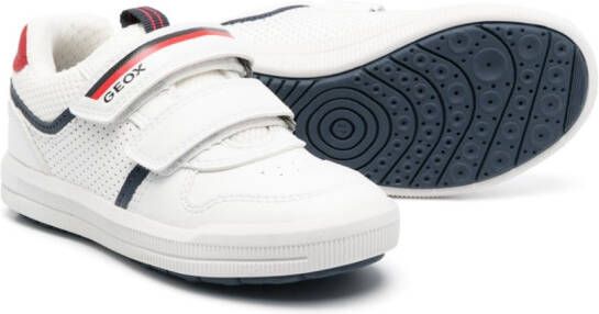 Geox Kids Arzach touch-strap trainers White