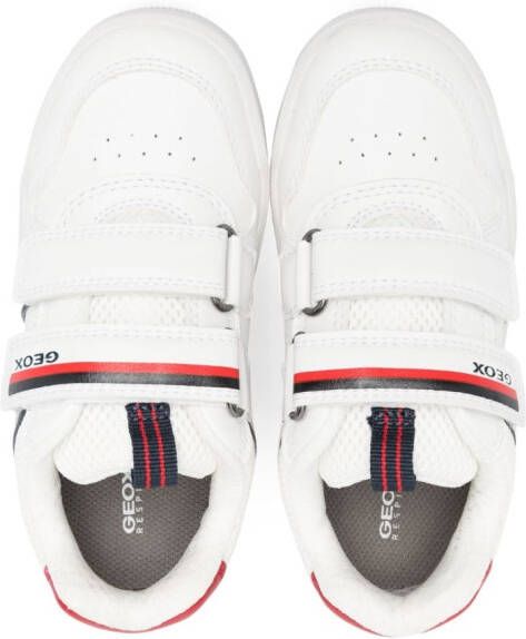 Geox Kids Arzach touch-strap trainers White