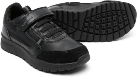 Geox Kids Briezee leather sneakers Black