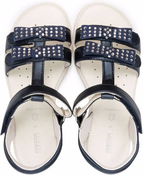 Geox Kids chunky touch-strap sandals Blue