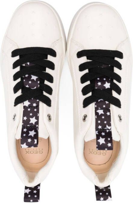 Geox Kids DJ Rock lace-up sneakers White