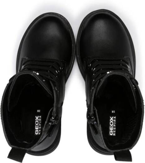 Geox Kids Eclair lace-up ankle boots Black