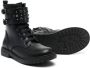 Geox Kids Eclair studded lace-up boots Black - Thumbnail 2