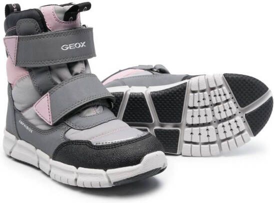 Geox Kids Flexyper touch-strap boots Grey