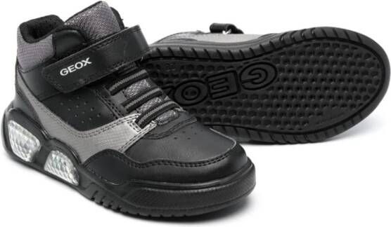 Geox Kids Illuminus touch-strap sneakers Black