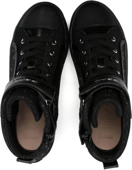 Geox Kids Kalispera star-print sneakers Black