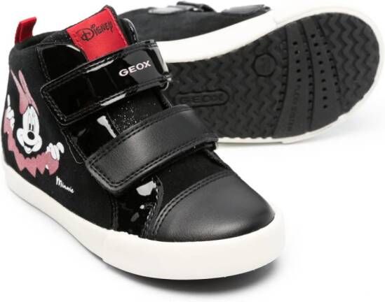 Geox Kids Kilwi touch-strap panelled sneakers Black