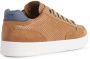 Geox Kids perforated-panel leather sneakers Brown - Thumbnail 3
