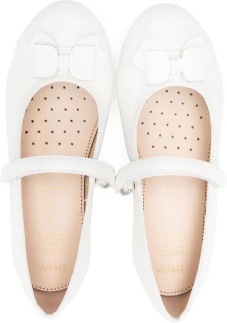 Geox Kids Plie ballerina shoes White