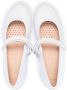 Geox Kids Plie touch-strap ballerina shoes White - Thumbnail 3