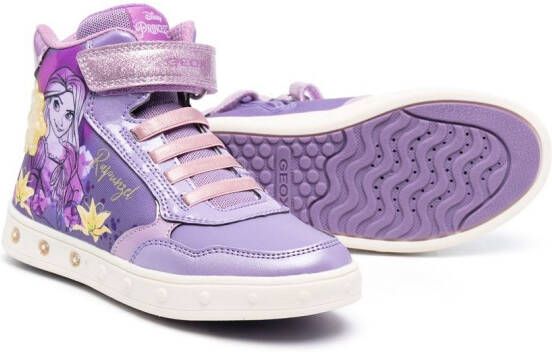 Geox Kids Skylin Rapunzel high-top sneakers Purple