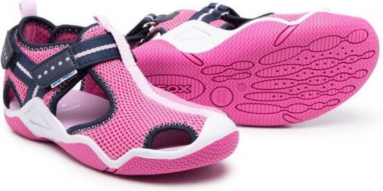 Geox Kids Wader touch-strap sandals Pink