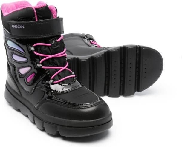 Geox Kids Willaboom touch-strap boots Black