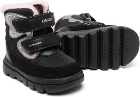 Geox Kids Willaboom touch-strap boots Black