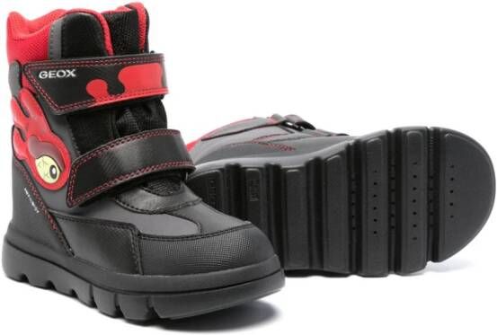 Geox Kids Willaboom touch-strap boots Black