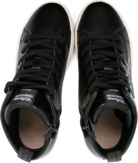 Geox Kids x Disney Kalispera Mickey high-top sneakers Black
