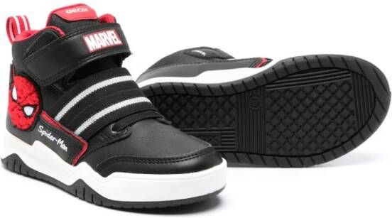 Geox Kids x Marvel Perth high-top sneakers Black