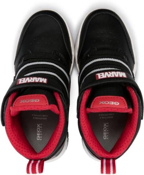 Geox Kids x Marvel Perth high-top sneakers Black