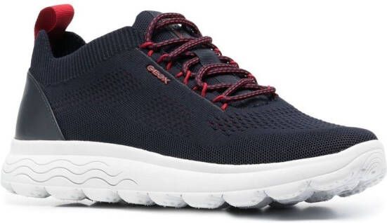 Geox knitted low-top sneakers Blue