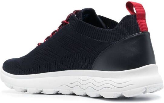 Geox knitted low-top sneakers Blue