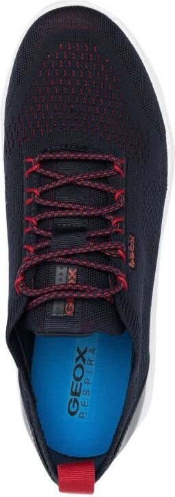 Geox knitted low-top sneakers Blue