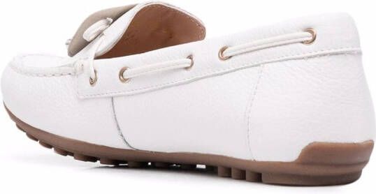 Geox lace-up detail loafers White