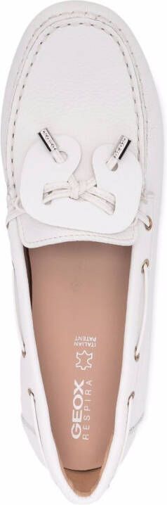 Geox lace-up detail loafers White