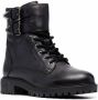 Geox lace-up leather boots Black - Thumbnail 2