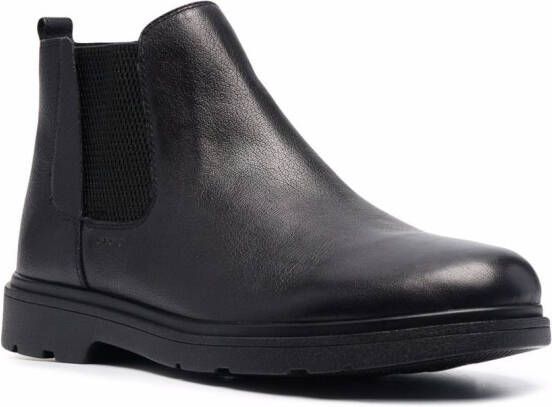 Geox leather Chelsea boots Black