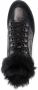 Geox Leelu faux-fur trim sneakers Black - Thumbnail 4