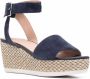 Geox Lipari espadrille wedge sandals Blue - Thumbnail 2