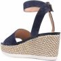 Geox Lipari espadrille wedge sandals Blue - Thumbnail 3