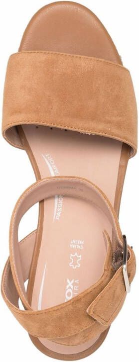 Geox 75mm Lipari wedge sandals Neutrals