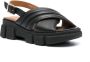 Geox Lisbona leather sandals Black - Thumbnail 2