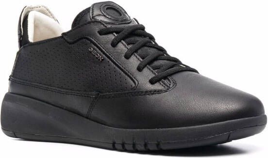 Geox low-top lace trainers Black