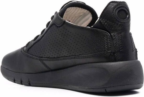 Geox low-top lace trainers Black
