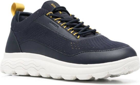 Geox mesh-panelling low-cut sneakers Blue