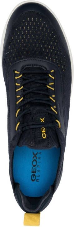 Geox mesh-panelling low-cut sneakers Blue
