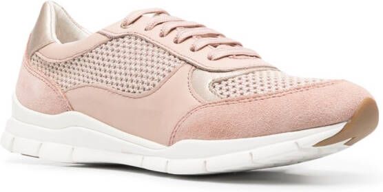 Geox mesh-panelling sneakers Pink