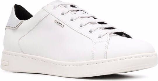 Geox metallic-finish low top sneakers White